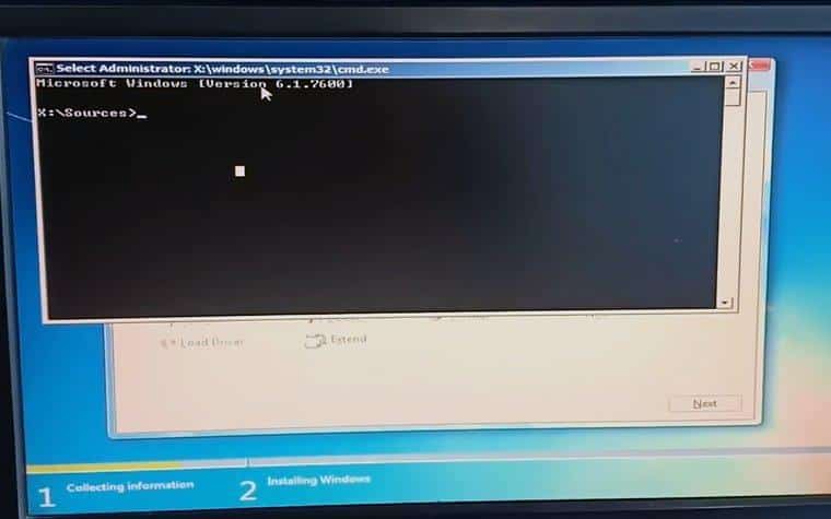 error 0x80070057 en Windows