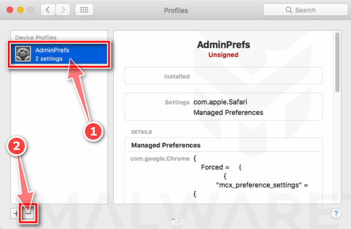 Elimina los perfiles maliciosos de tu Mac