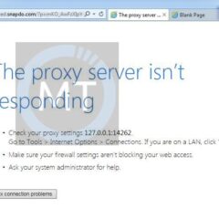 The proxy server isn